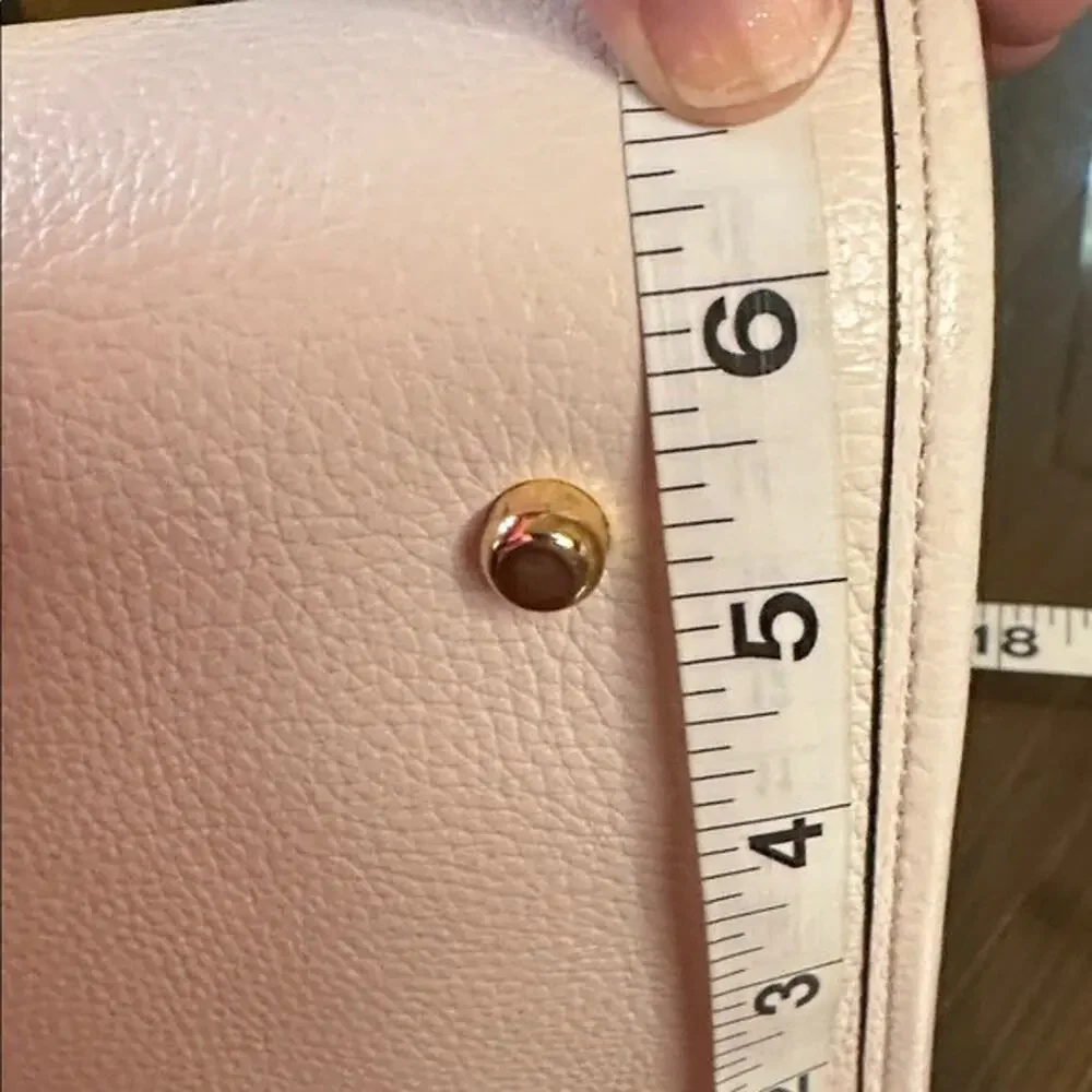 Coach Beige and Pink Signature Tote large with shoulder strap - Picture 11 of 12